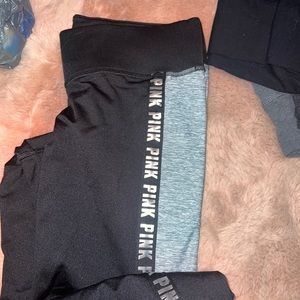 NEW PINK fleece lined leggings